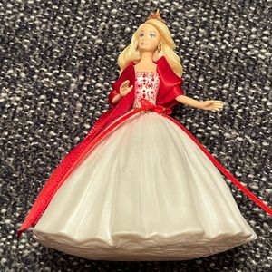 Vintage Barbie Doll Figurine Hallmark Cards Keepsake Christmas Ornament 2010